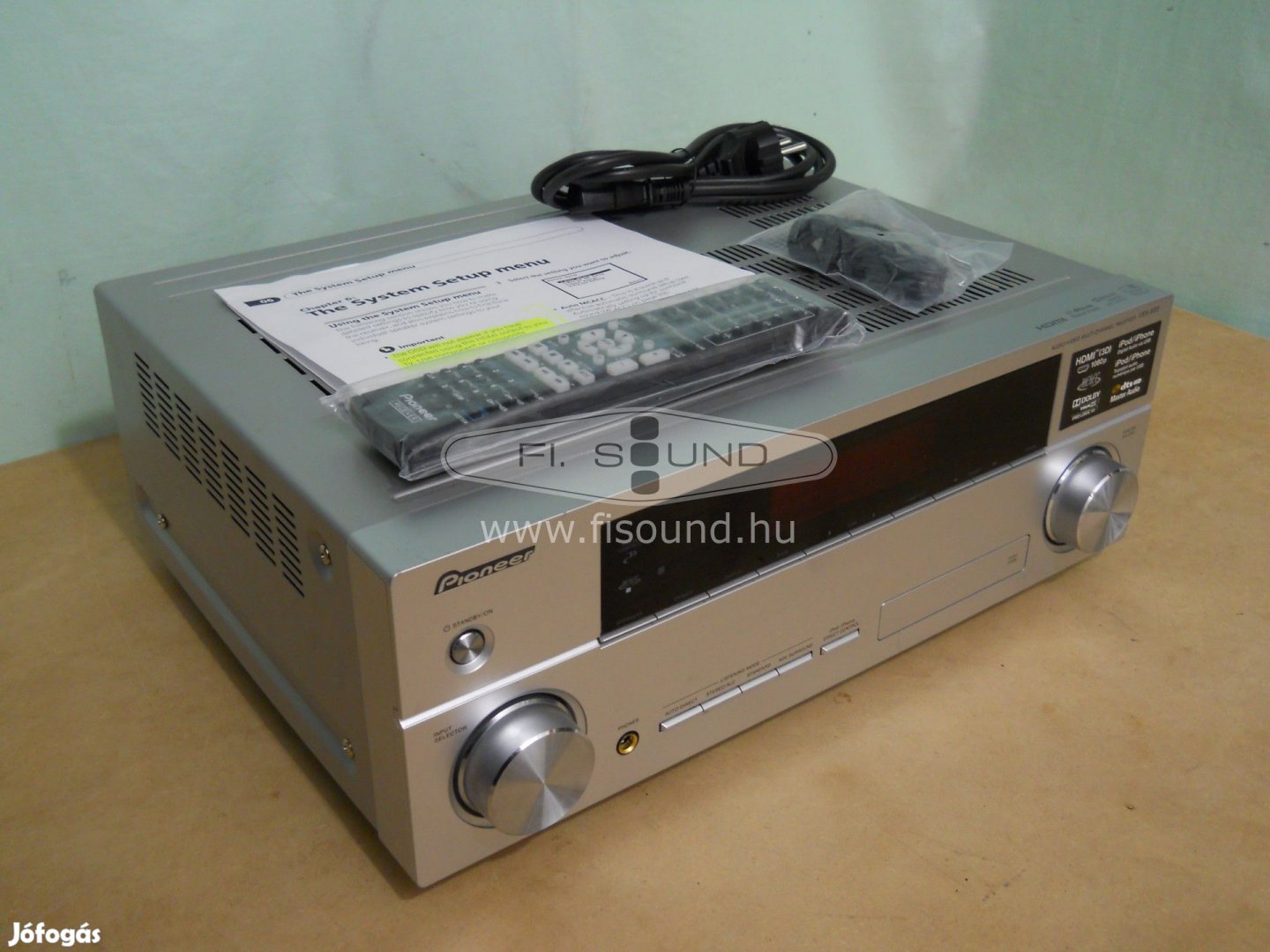 Pioneer VSX-820-S , (1.) 5x130W,6-16 ohm,5.1-s rádiós házimozi erősítő
