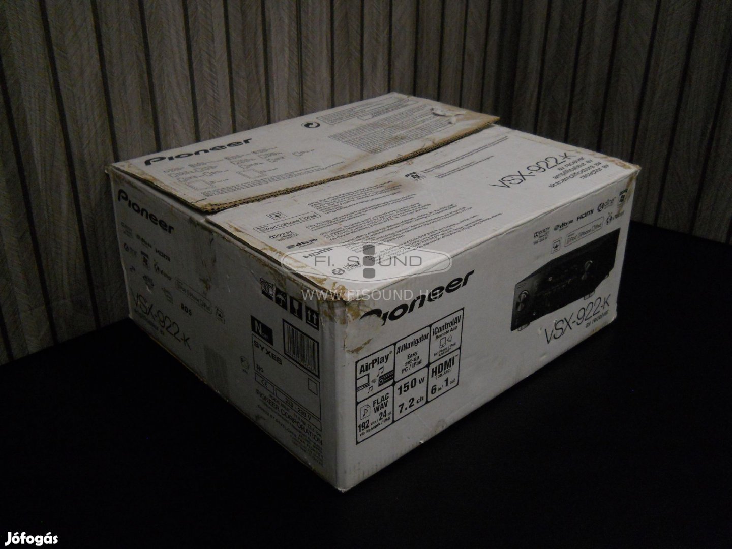 Pioneer VSX-922-K üres doboz hungarocell szarkofággal