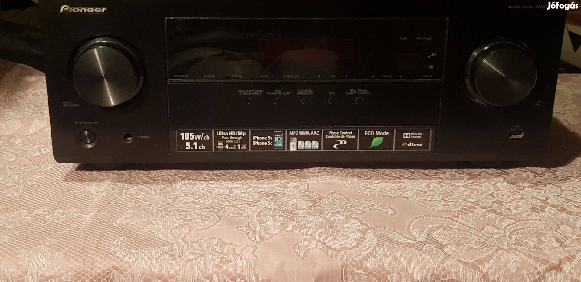 Pioneer Vsx 329 K rádiós erősítő HDMI, Usb