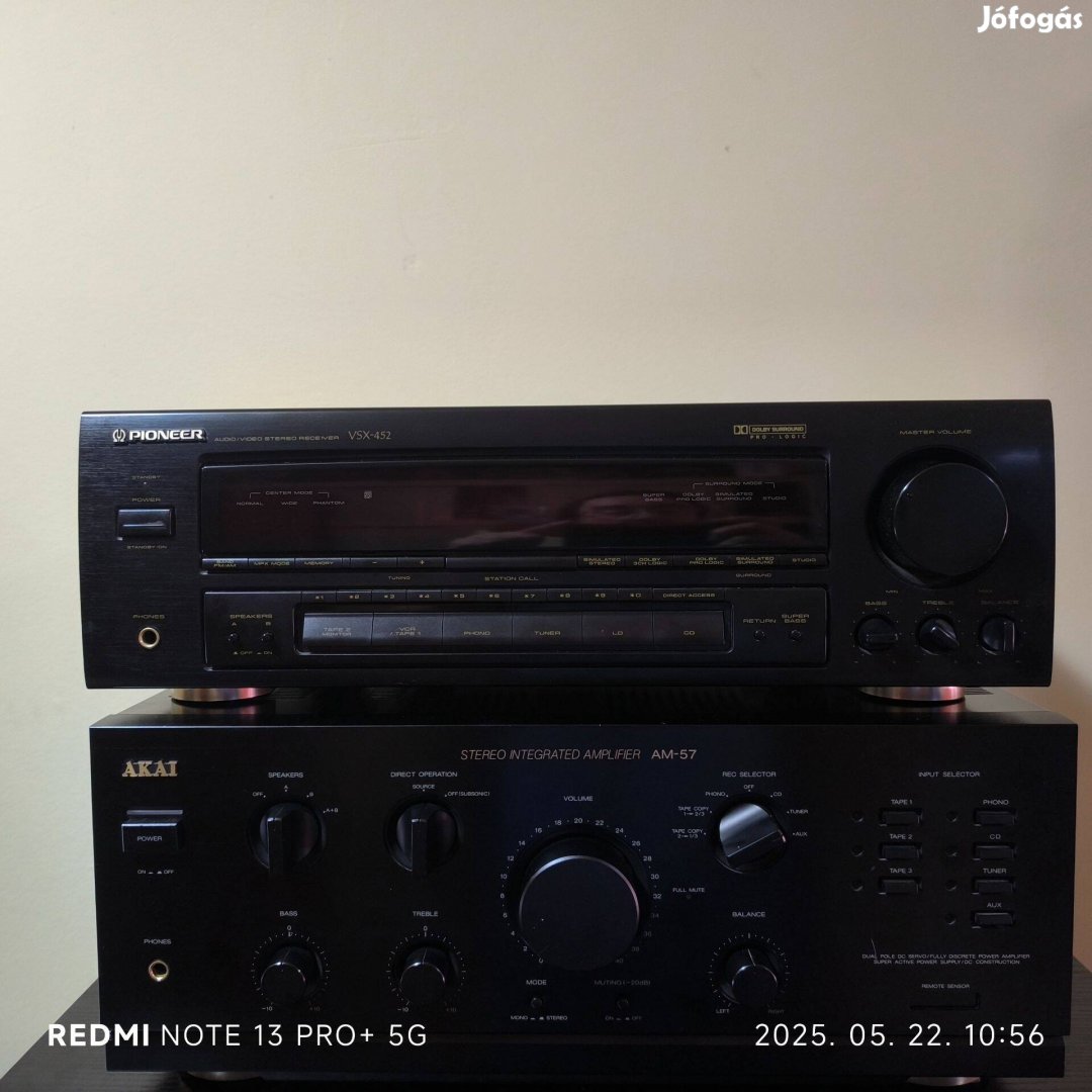 Pioneer Vsx-452 Audio/Video Stereo Receiver (hibátlan szép állapot!)