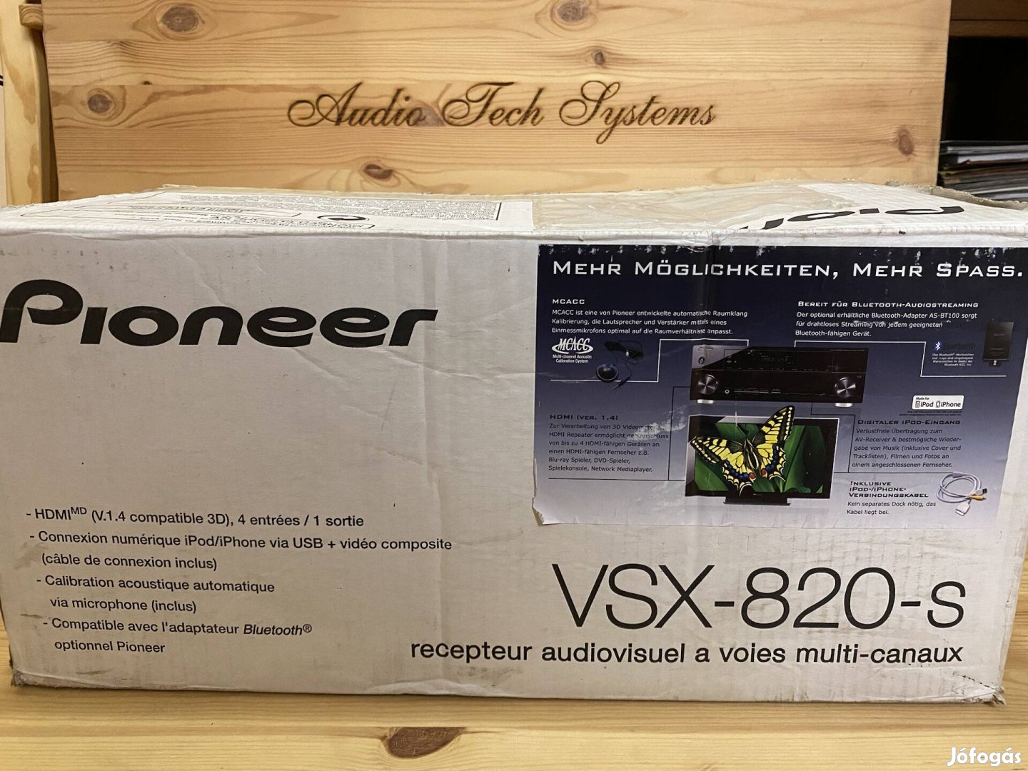 Pioneer Vsx-820 -S Vadonat új házimozi erősítő.  