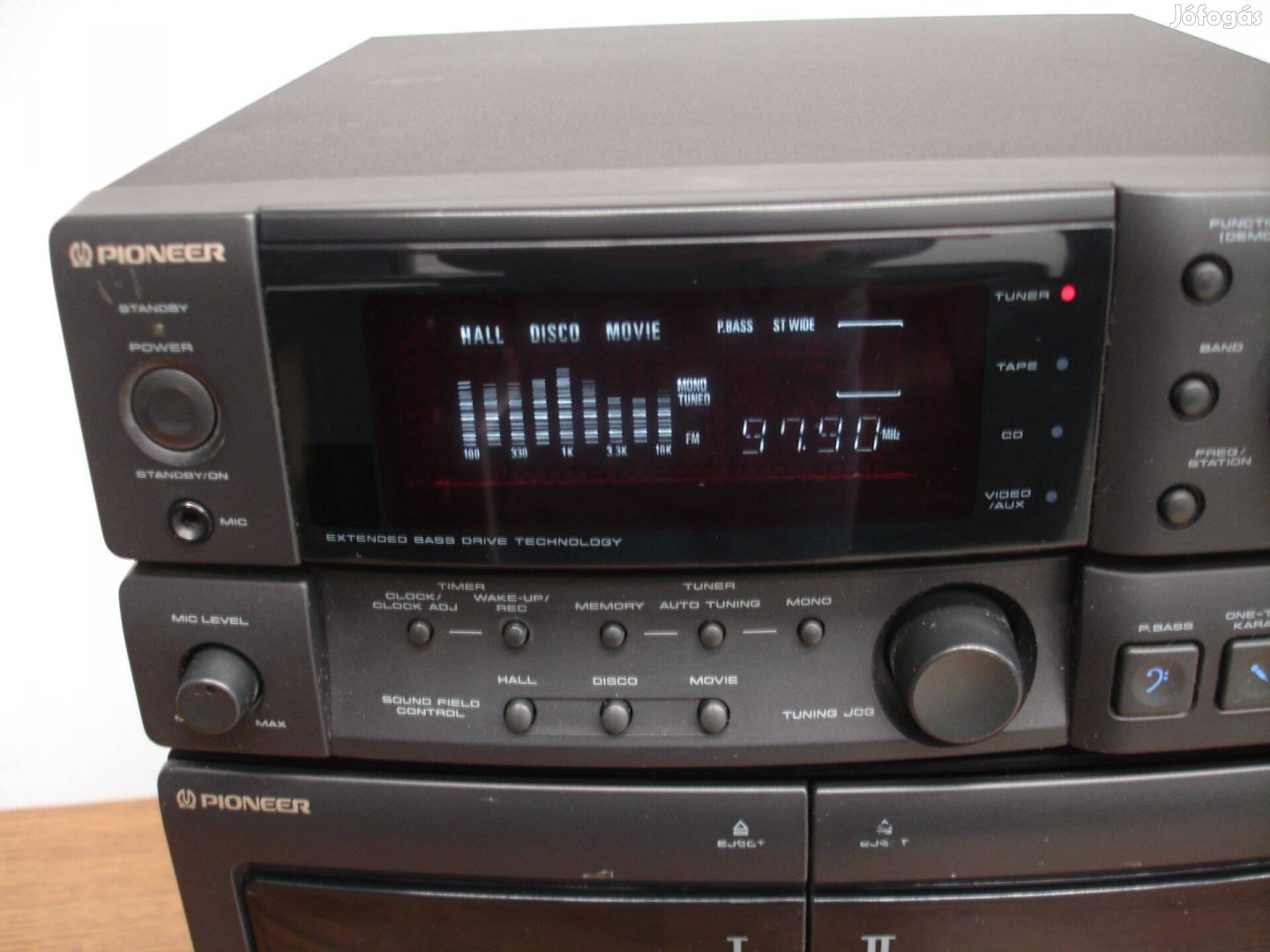 Pioneer XR-P340 hifi torony CD kazettás rádió erősítő
