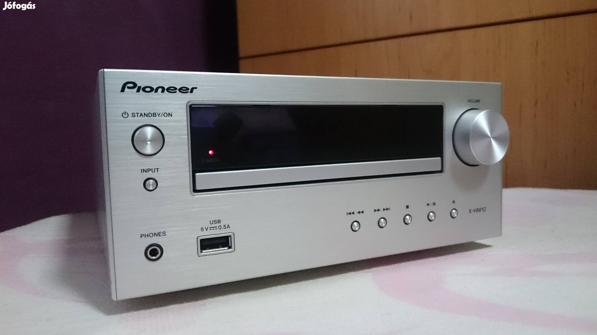 Pioneer X-HM10 hifi, erősítő, USB, CD lejátszó, rádió, AUX 