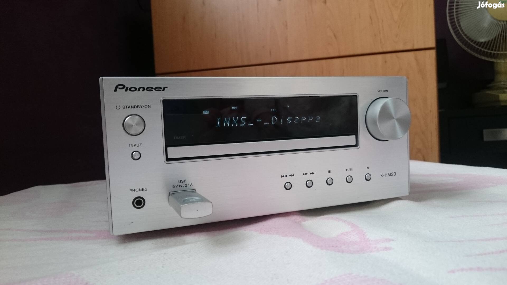 Pioneer X-HM20 hifi, erősítő, USB, CD lejátszó, rádió tuner, AUX 