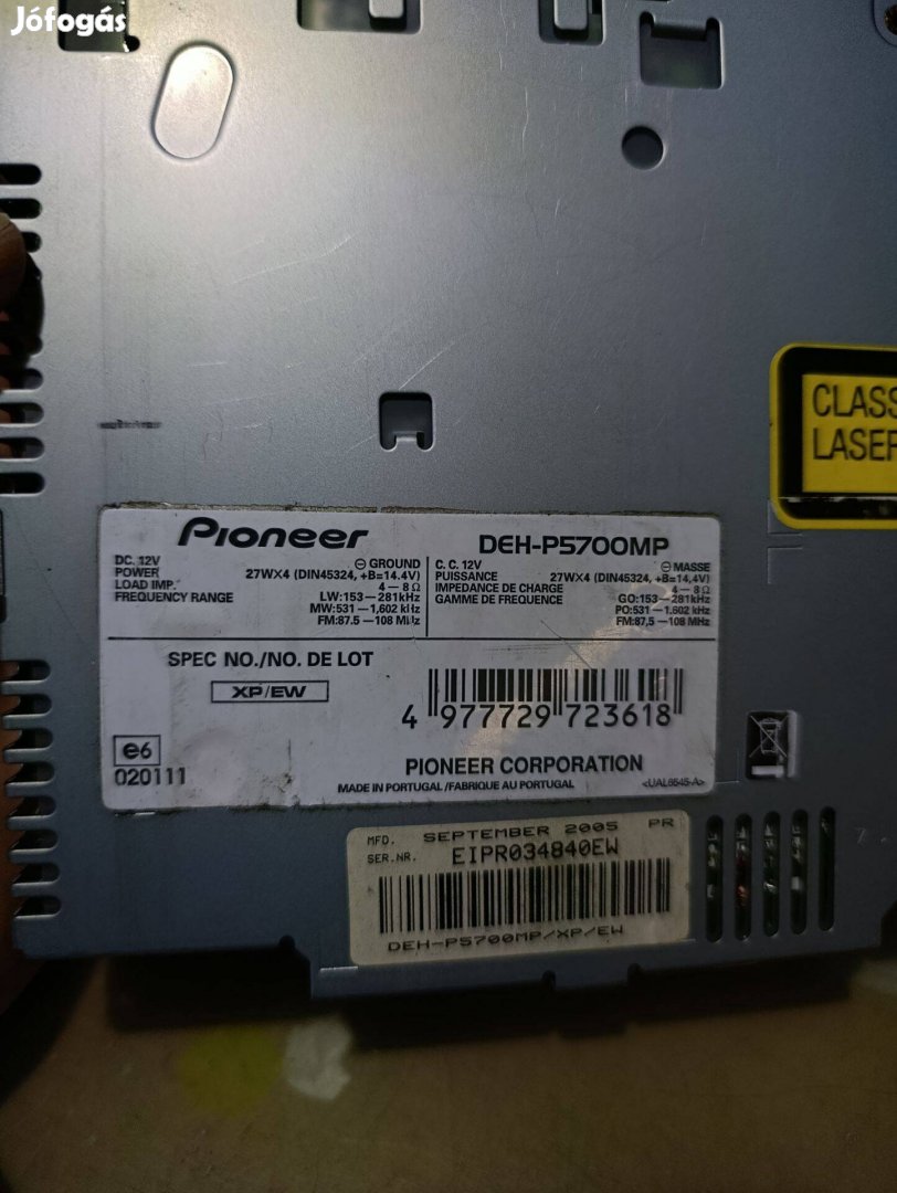 Pioneer autórádió