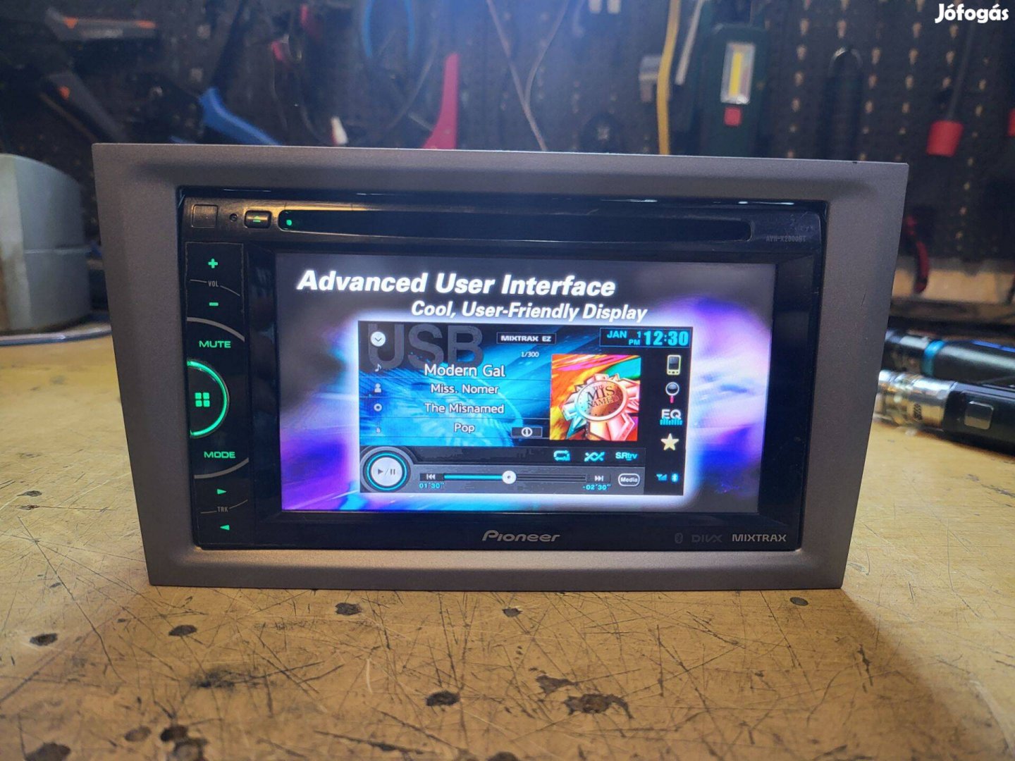 Pioneer avh-x2800bt fejegység opel kerettel