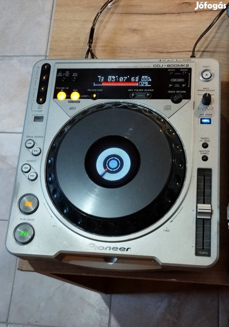 Pioneer cdj800 mk2 (csere érdekel)