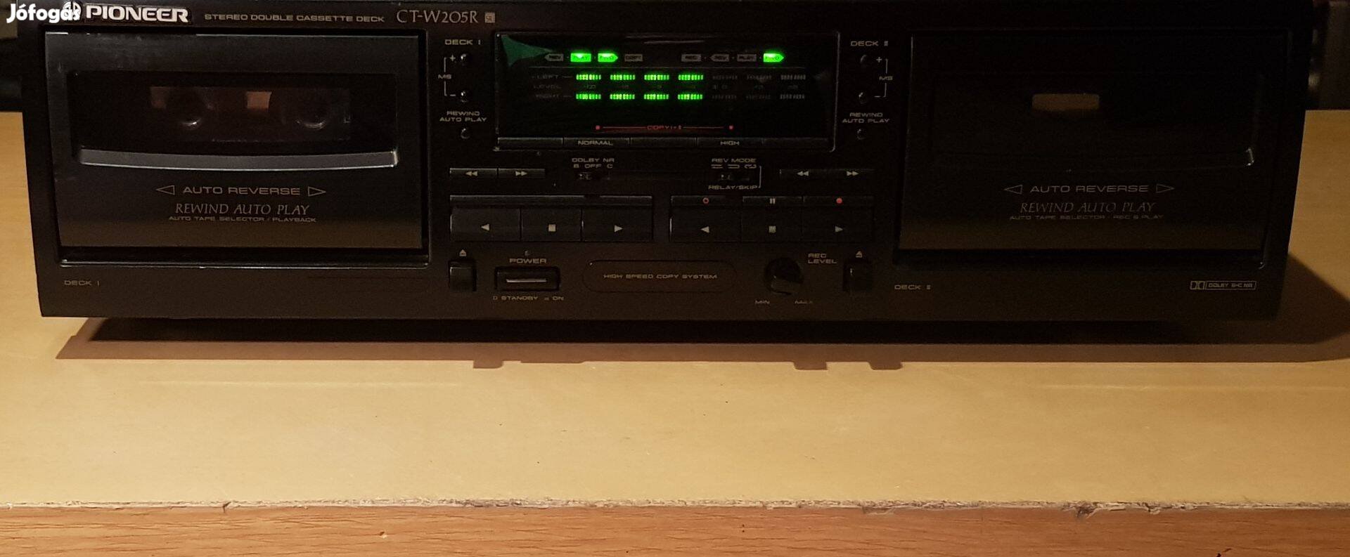 Pioneer duplakazettás hifi magnó deck, Made in Japan e