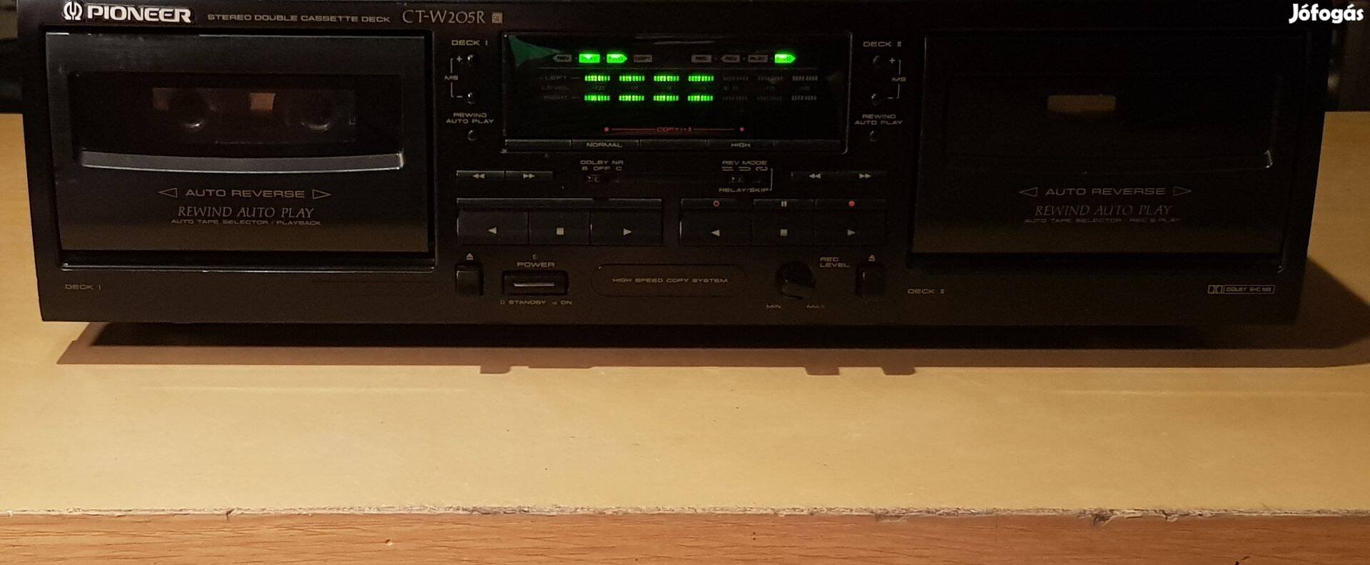 Pioneer duplakazettás hifi magnó deck, Made in Japan o