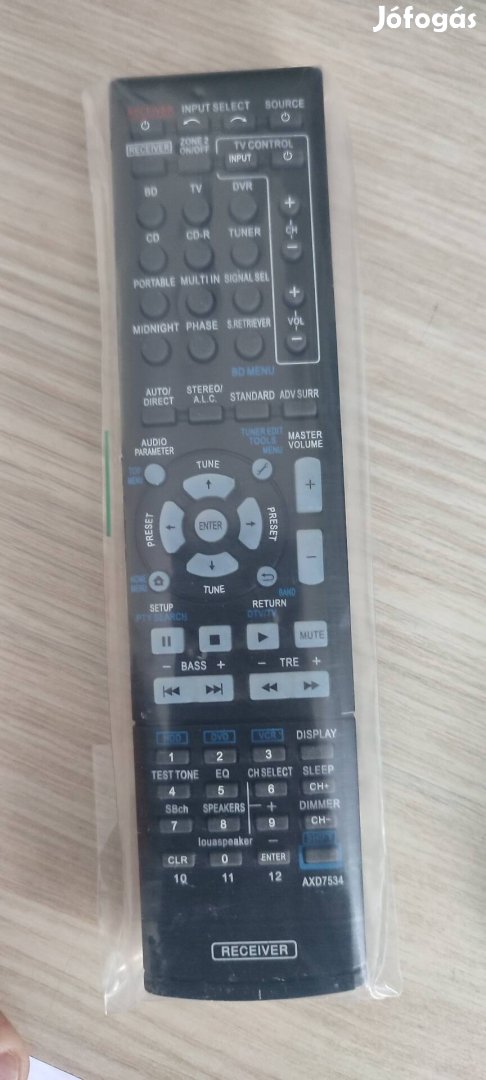 Pioneer házimozi rendszer távirányító axd7534