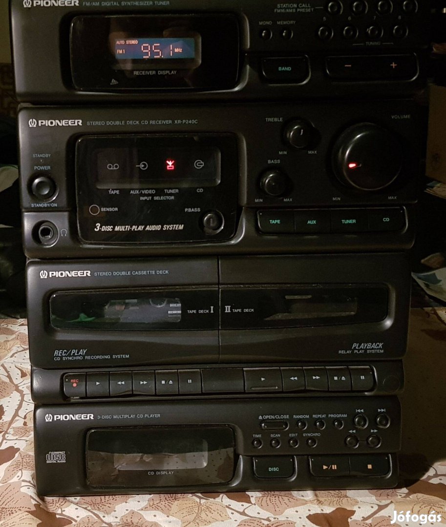 Pioneer hifi erősítő, tuner, cd, aux