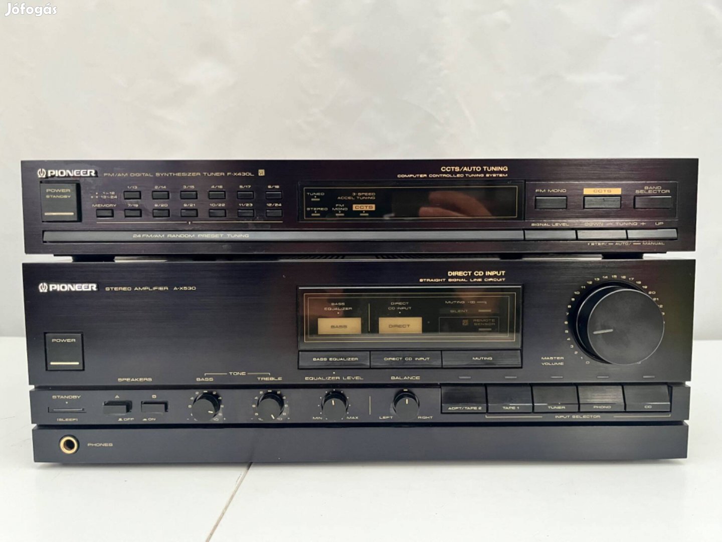 Pioneer midi hifi A-X530 erösitö F-X430L tuner rádió