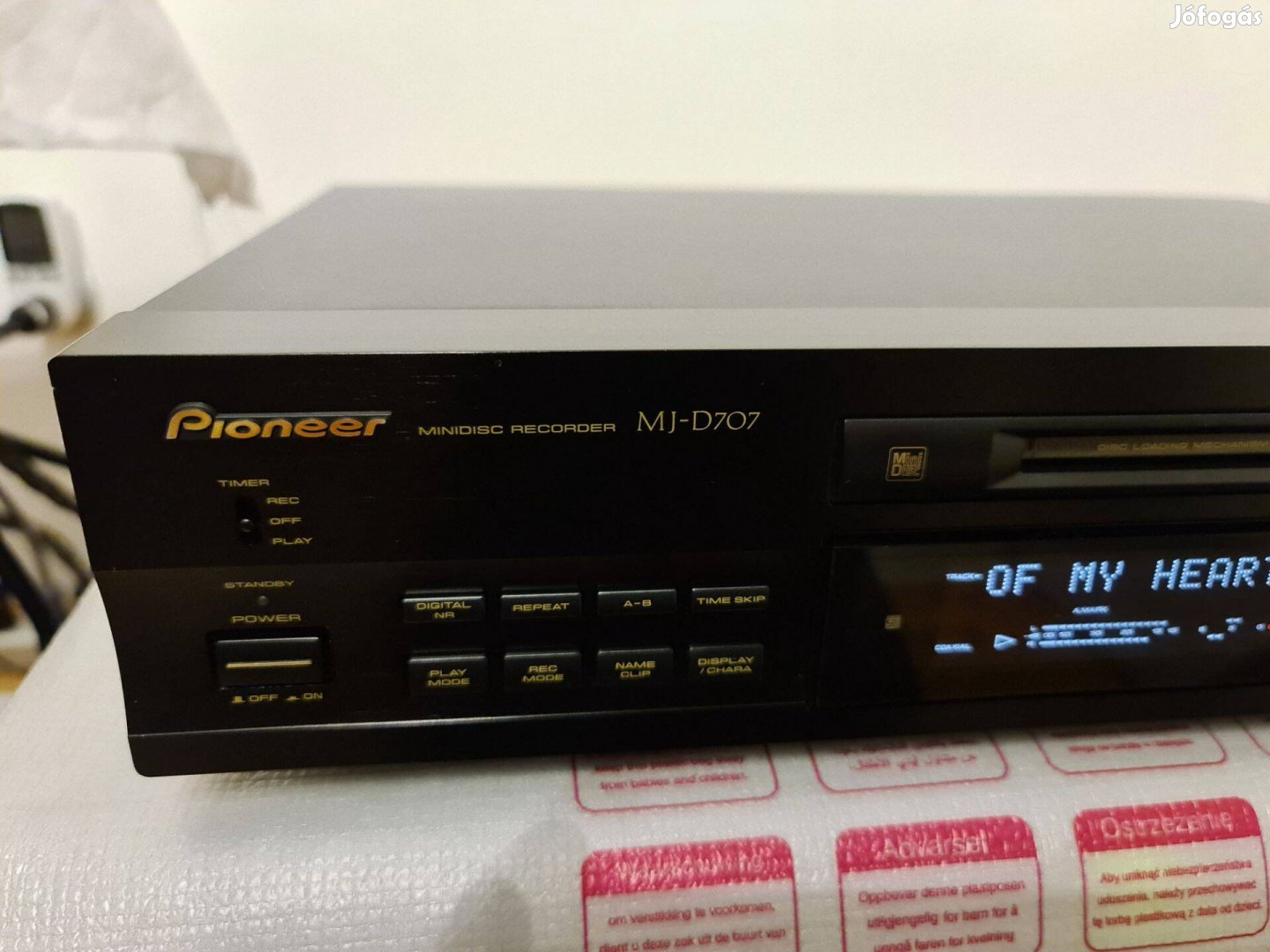 Pioneer mj-d707 minidisc recorder