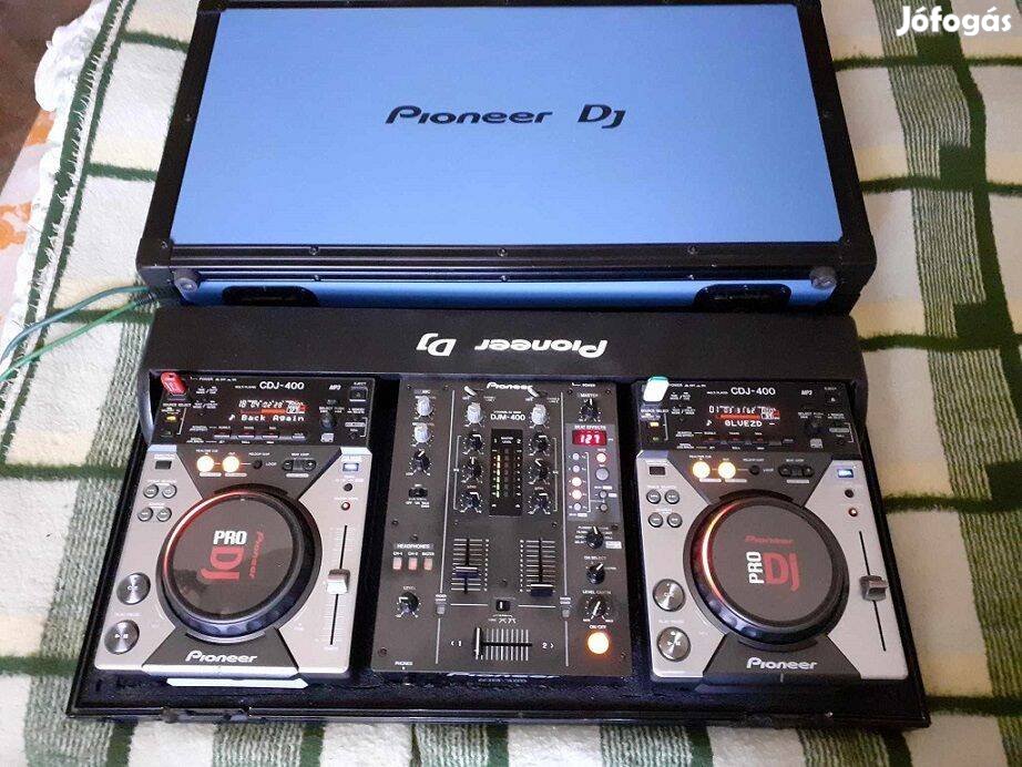 Pioneer szett Cdj, Djm 400 + kombi rack. Cserélhetők is