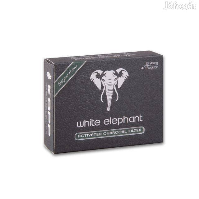 Pipafilter White Elephant Superflow Aktívszén Szűrő, 9MM - 40DB