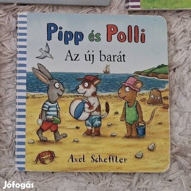 Pipp és Polli mesekönyv mese könyv Az új barát