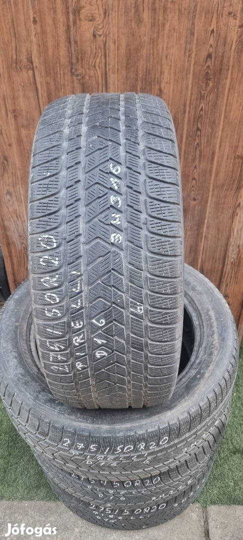 Pirelli 275/50 R20 6mm 2016-os Téli Gumiabroncs 4db #316