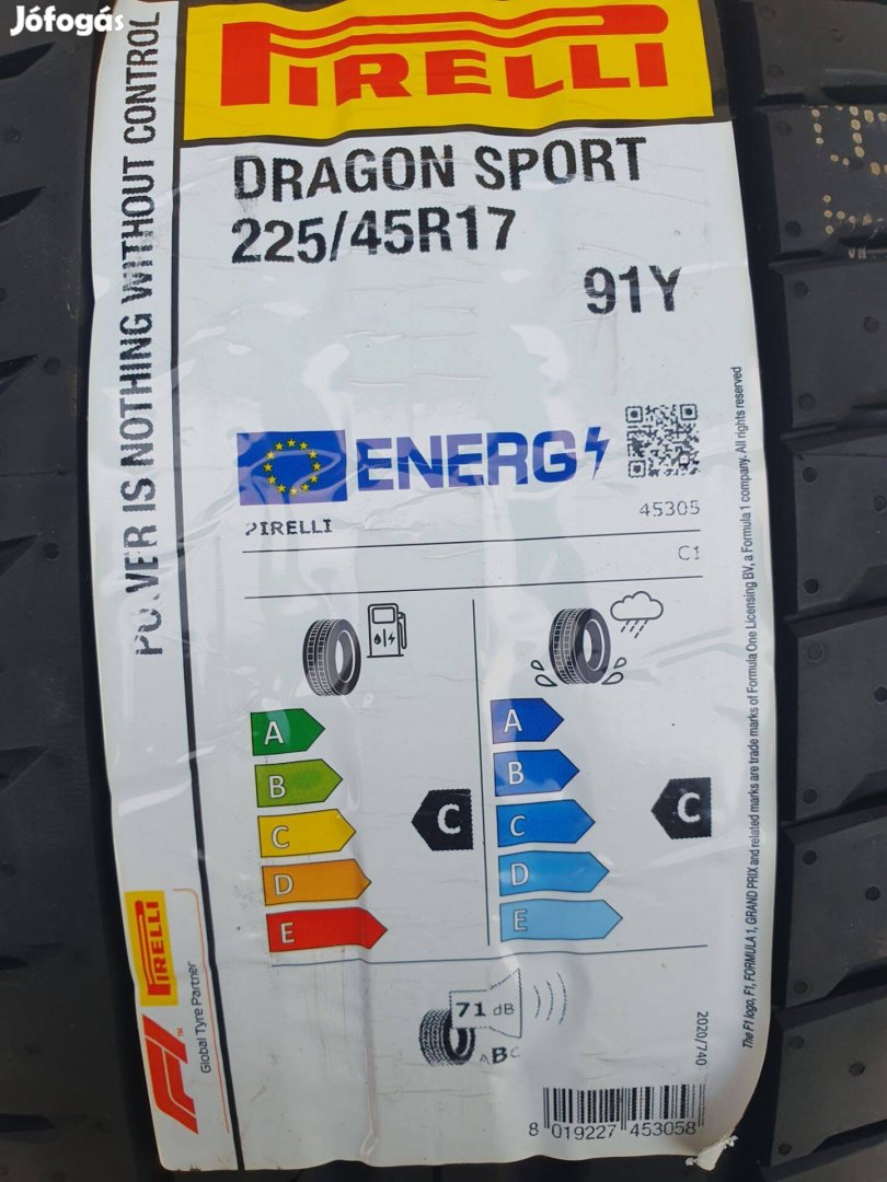 Pirelli Dragon Sport 225/45r17 nyári gumi