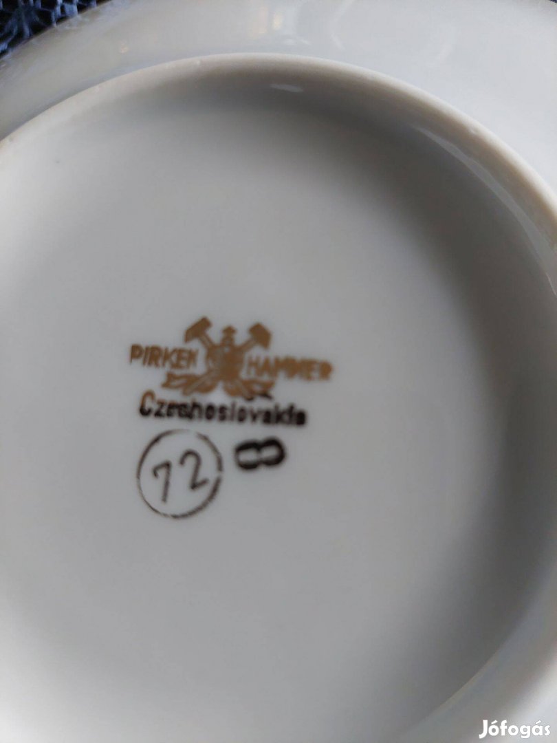 Pirkenhammer csehszlovák porcelán teáskészlet