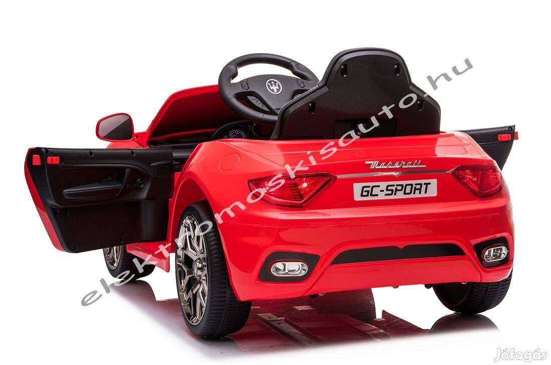 Piros 12V-os 1 szem. Maserati Granturismo elektromos kisautó - Akciós!