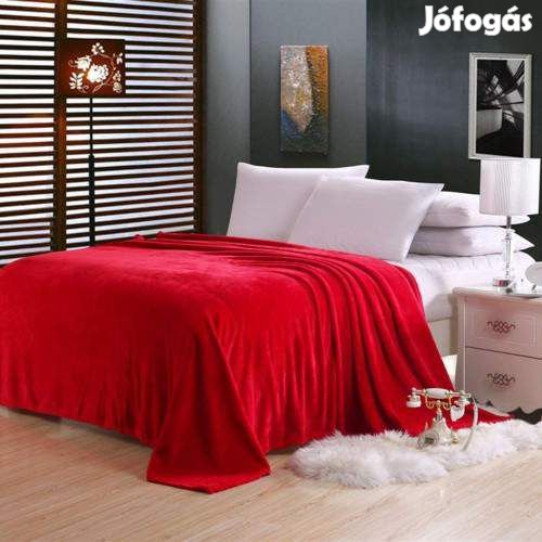 Piros 200x230cm puha takaró wellsoft ágytakaró pléd