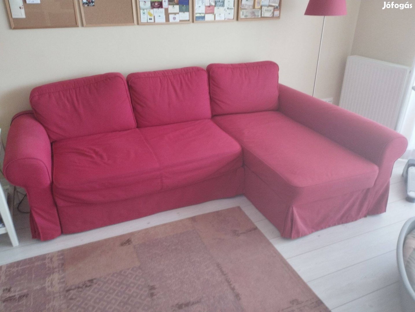 Piros IKEA Backabro kanapé