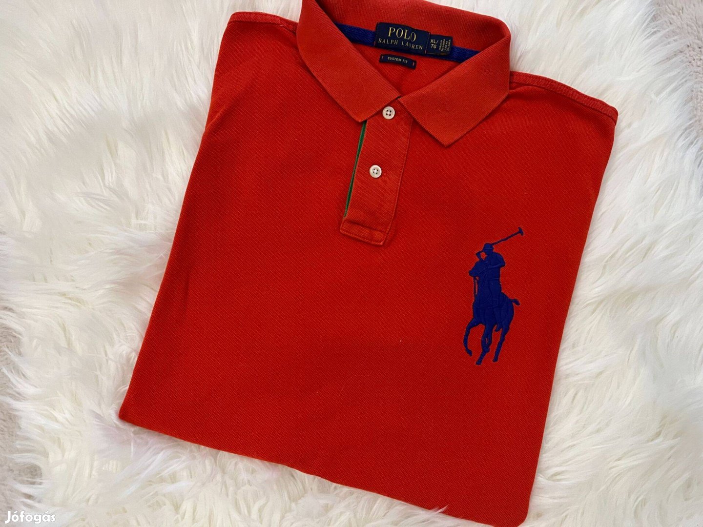 Piros Ralph Lauren férfi póló - XL