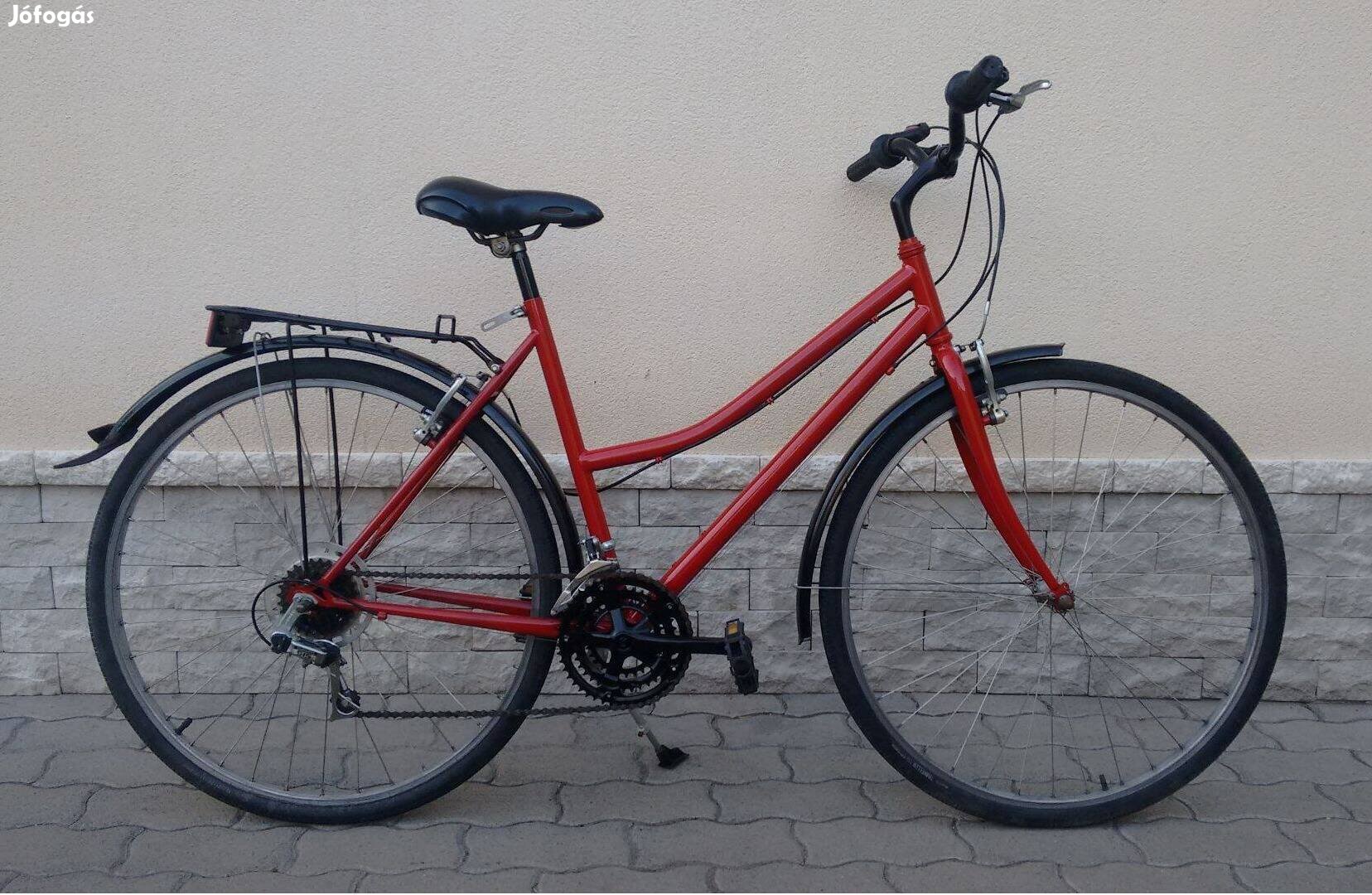Piros fekete Női kerékpár 28"