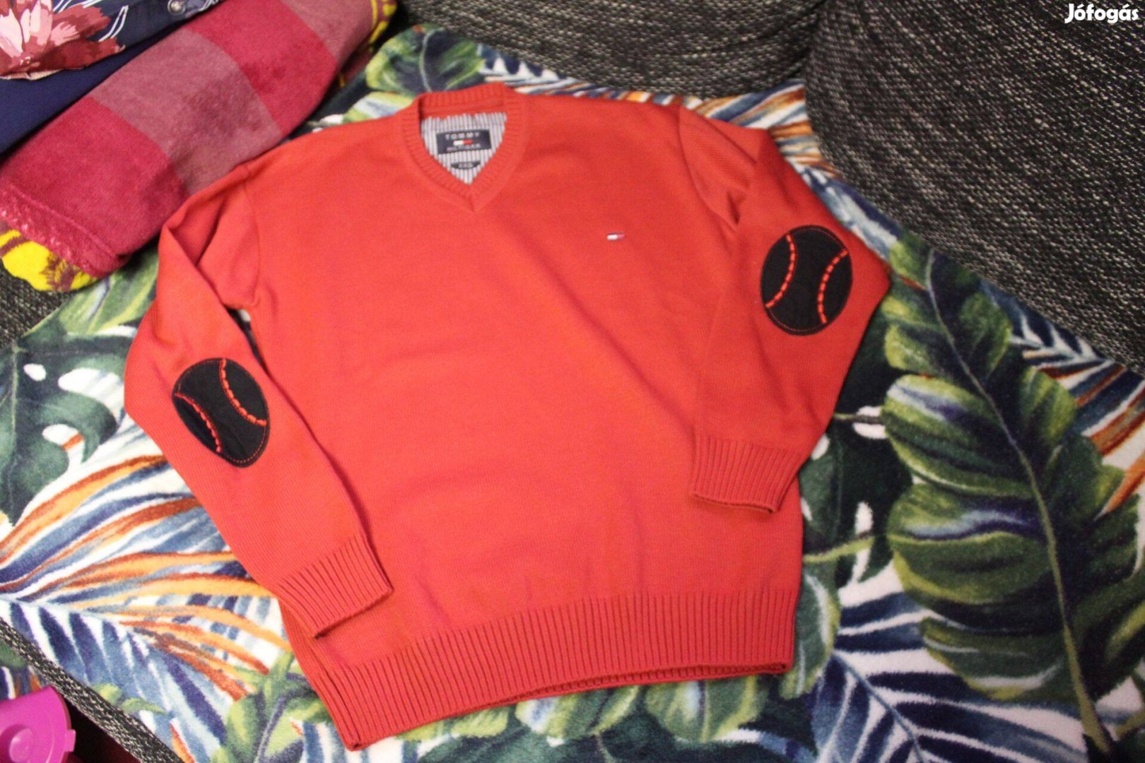 Piros noi kotott pulover, XxsS, Uj