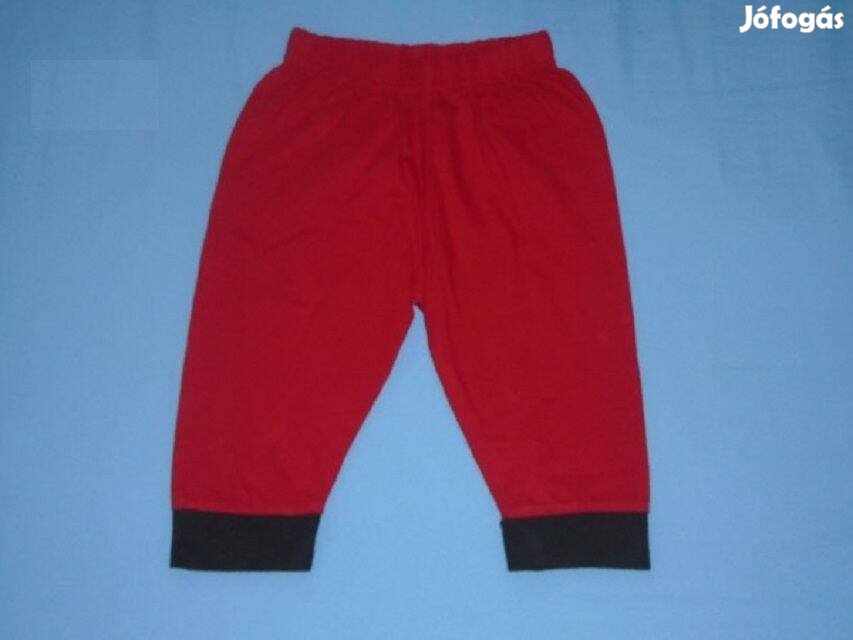 Piros színű pamut nadrág 12-18 hó (méret 80 / 86)