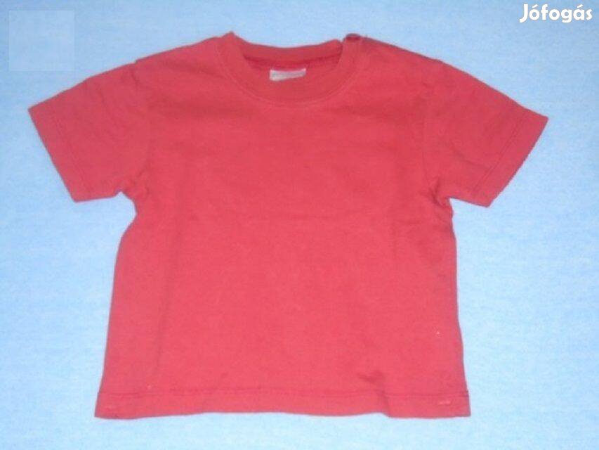 Piros színű póló 9-12 hó (méret 80)