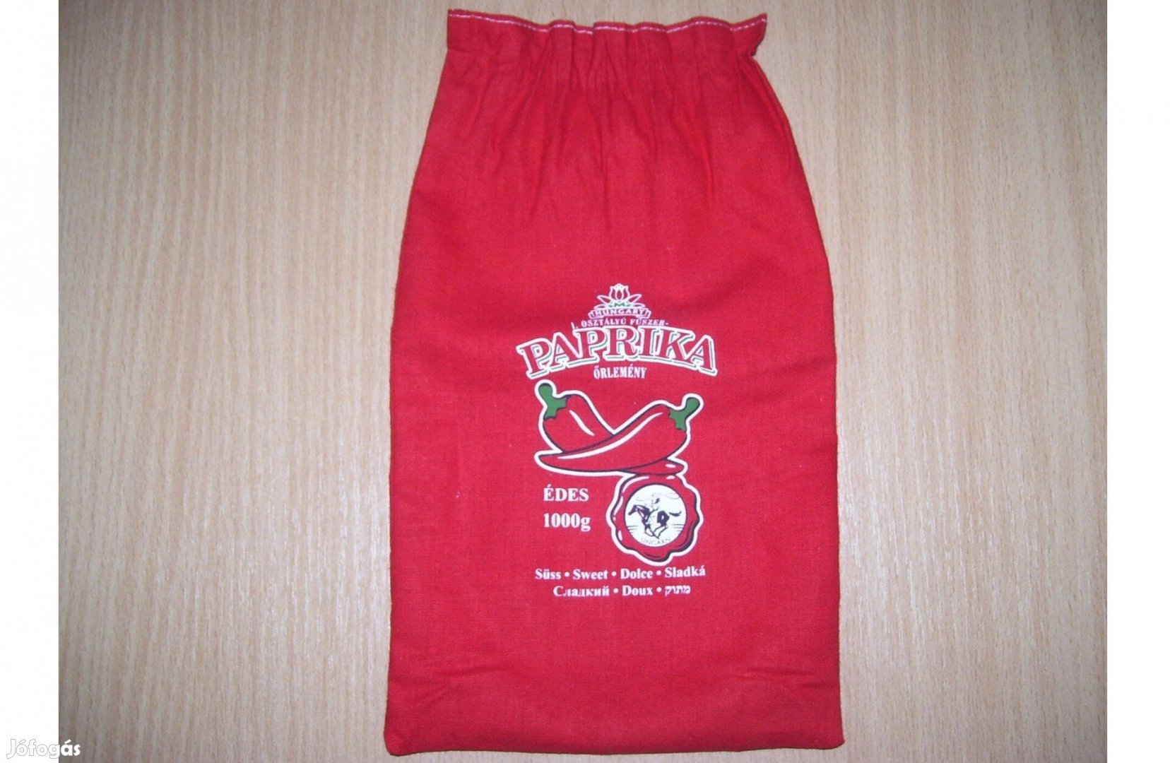 Pirospaprikás zacskó - textil zsák 3 db