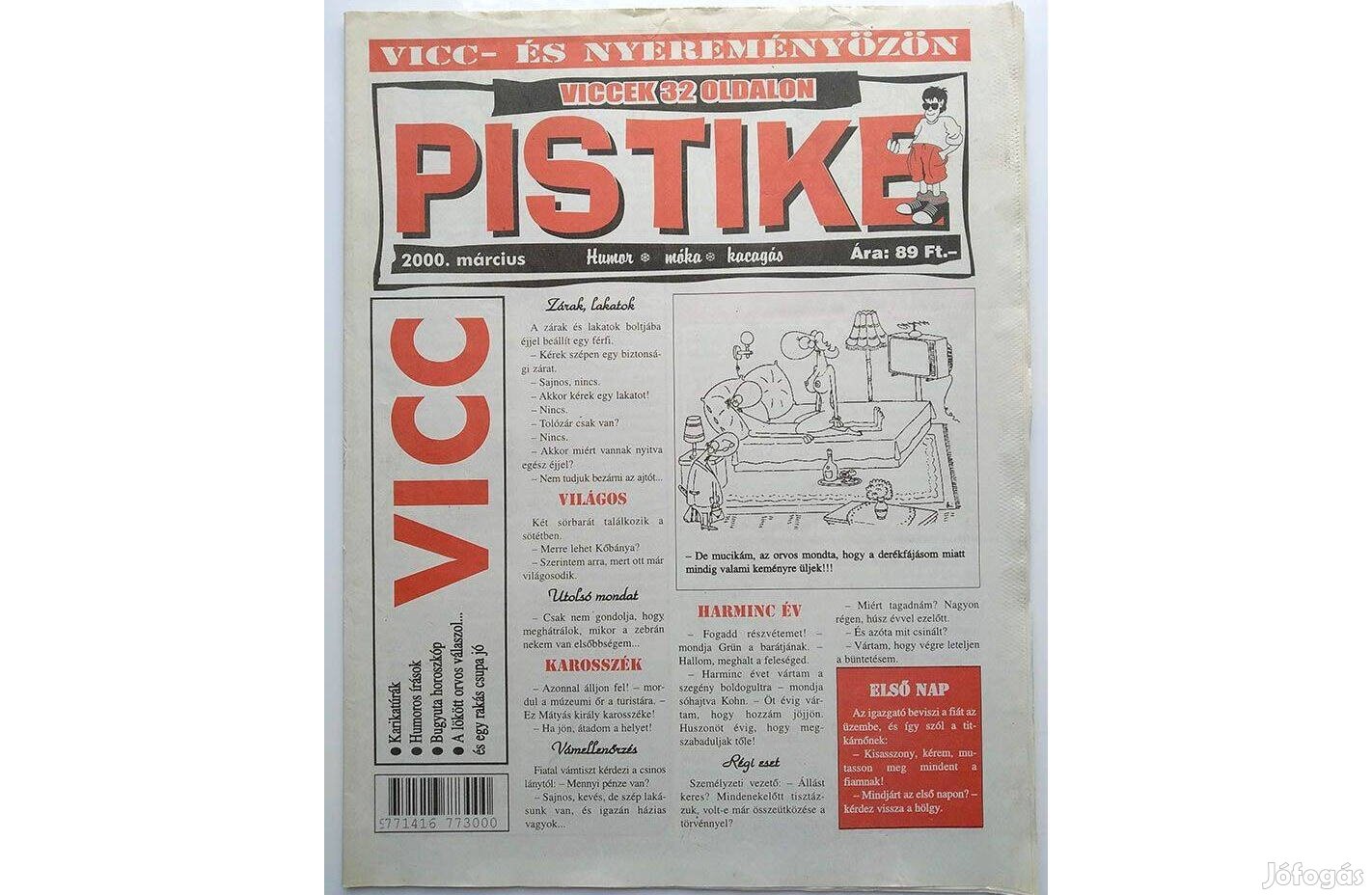 Pistike viccújság, 2000 márciusi szám