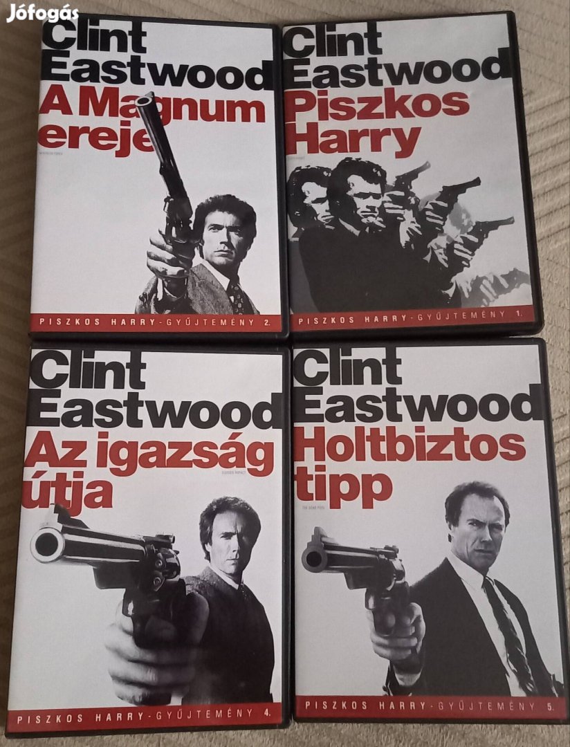 Piszkos Harry gyűjtemény - 4 dvd - Clint Eastwood