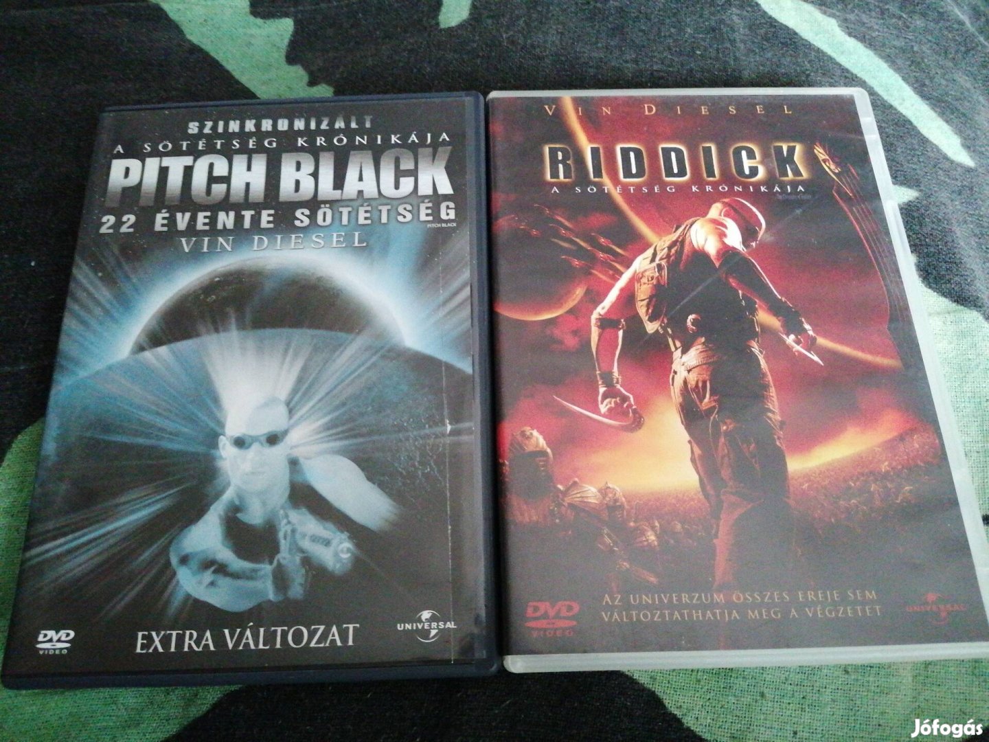 Pitch black és Riddick dvdk