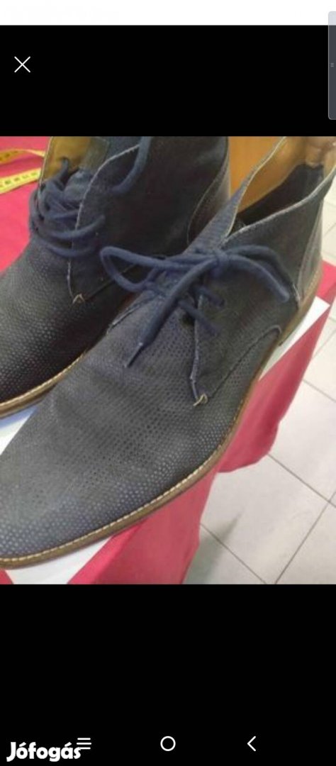 Piure Olasz eredeti 43 kézzel készített goizer bőr cipő 