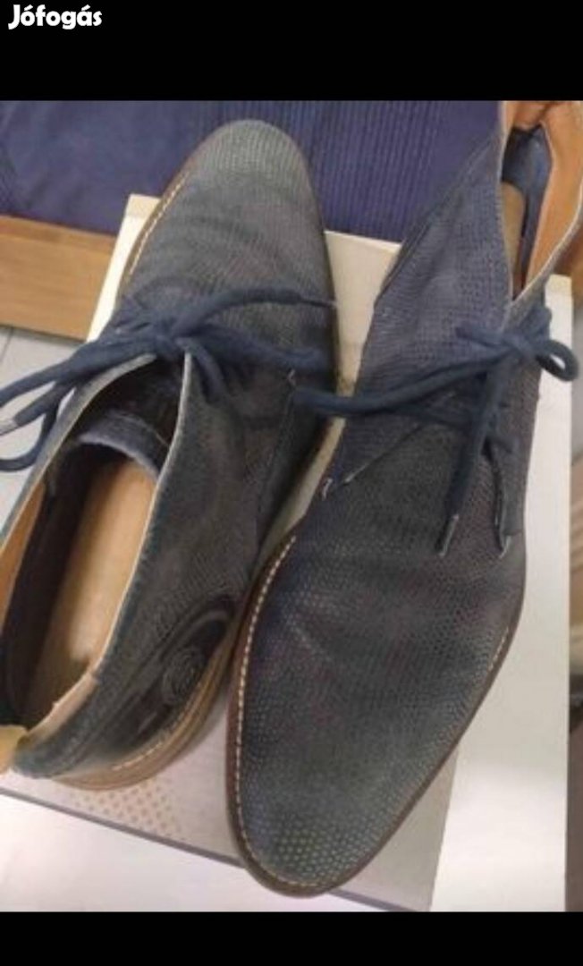 Piure Olasz eredeti 43 kézzel készített goizer bőr cipő különlegesség 