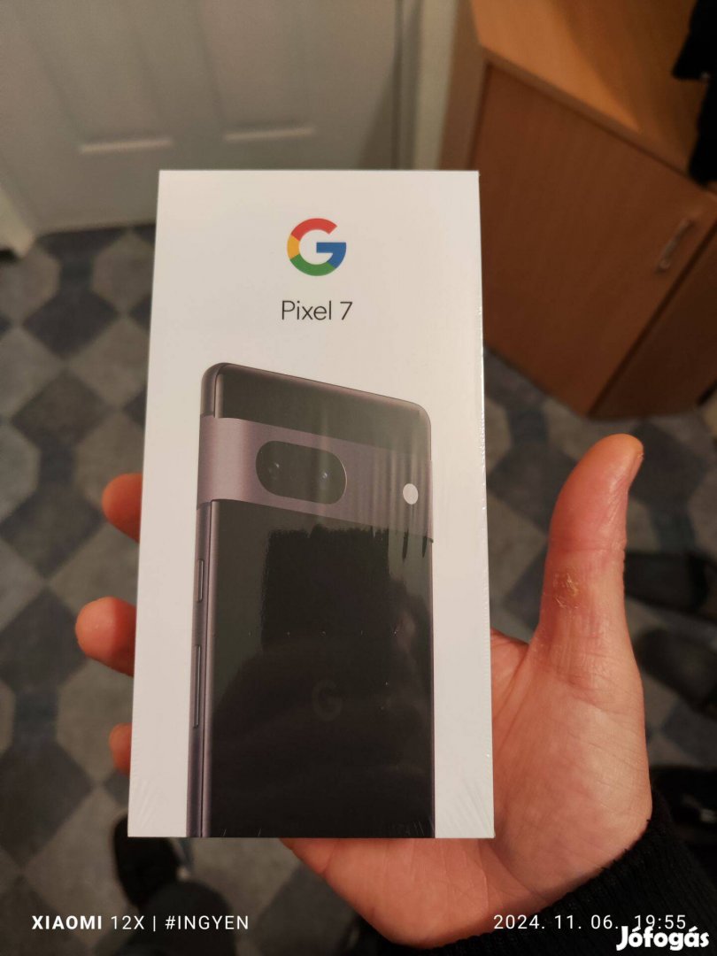 Pixel 7, 8/256GB, fekete