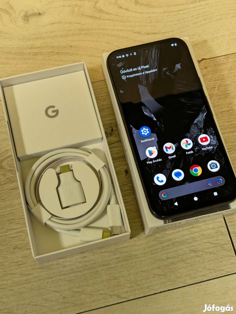 Pixel 8a 256GB , 17töltés, 21 hó gari