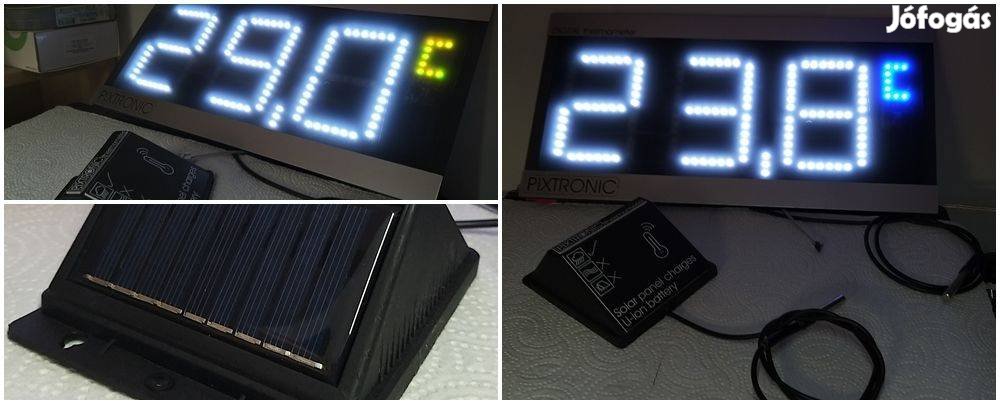 Pixtronic extranagy kijelzős vezeték nélküli hőmérő