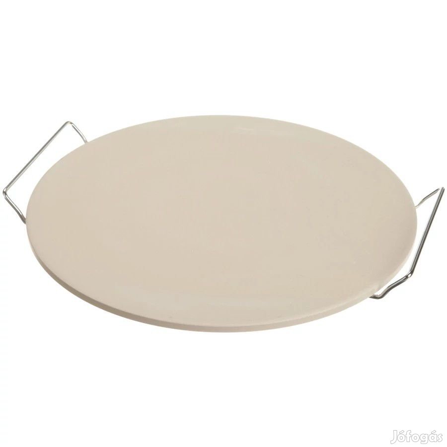Pizzasütő kőlap fém állvánnyal 33cm