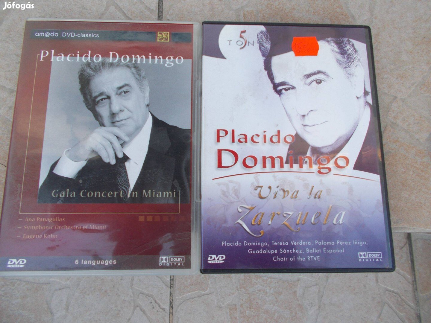 Placido Domingo 2 db. dvd eladó