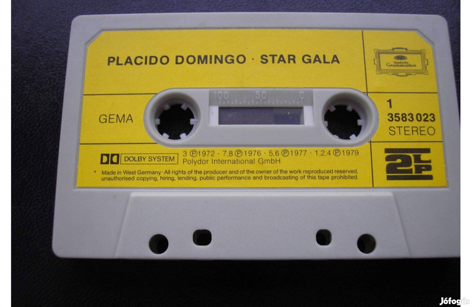 Placido Domingo - Stargala , gyári műsoros kazetta ,1979