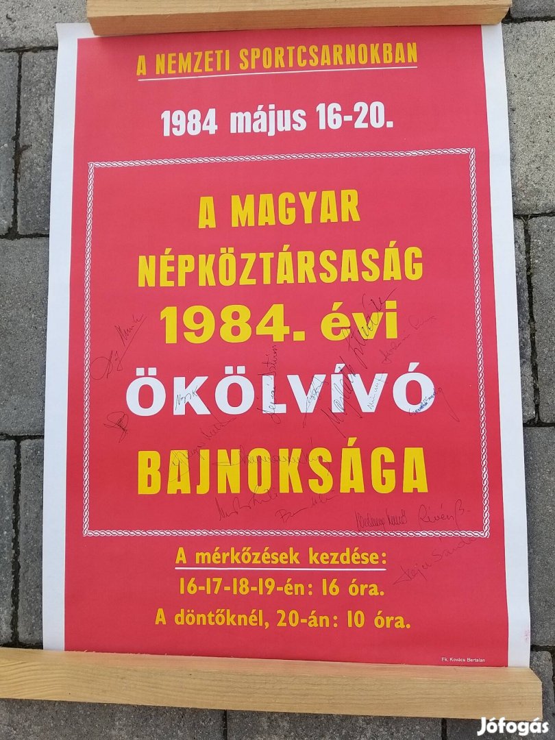 Plakát, A magyar népköztársaság 1984. Évi ökölvívó bajnoksága