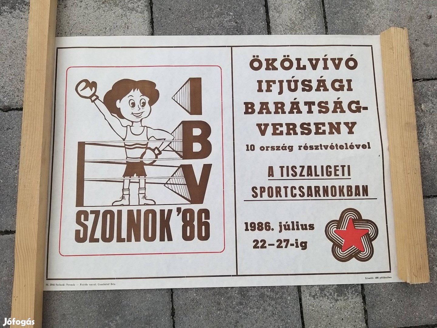 Plakát. Ökölvívó ifjusági barátság verseny, 1988