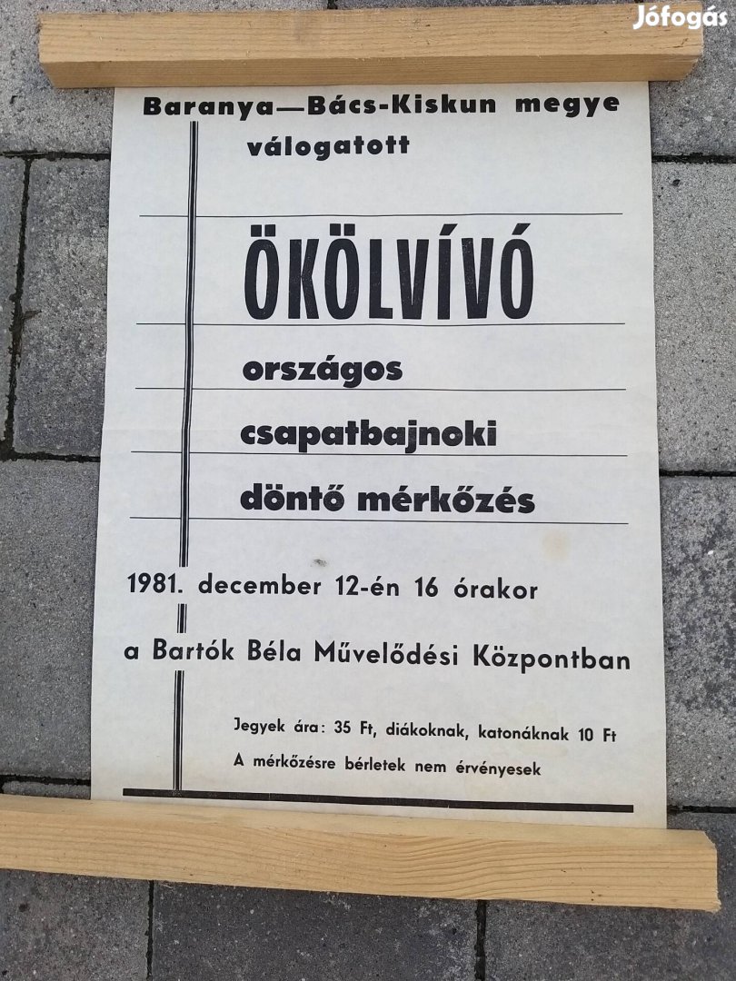 Plakát, Poszter, box ,ökölvívás 1981