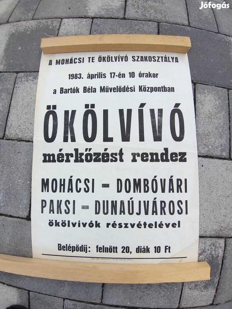 Plakát, Poszter, box ,ökölvívás, 1983