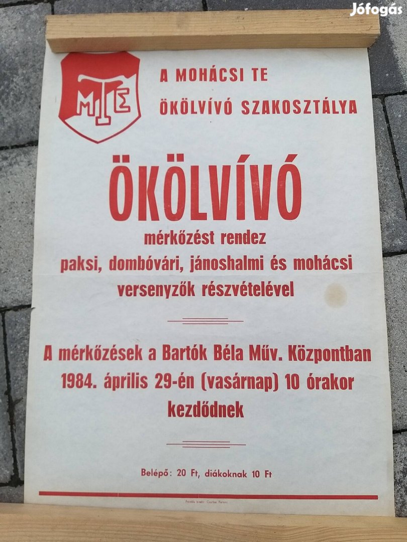 Plakát, Poszter, box ,ökölvívás, 1984