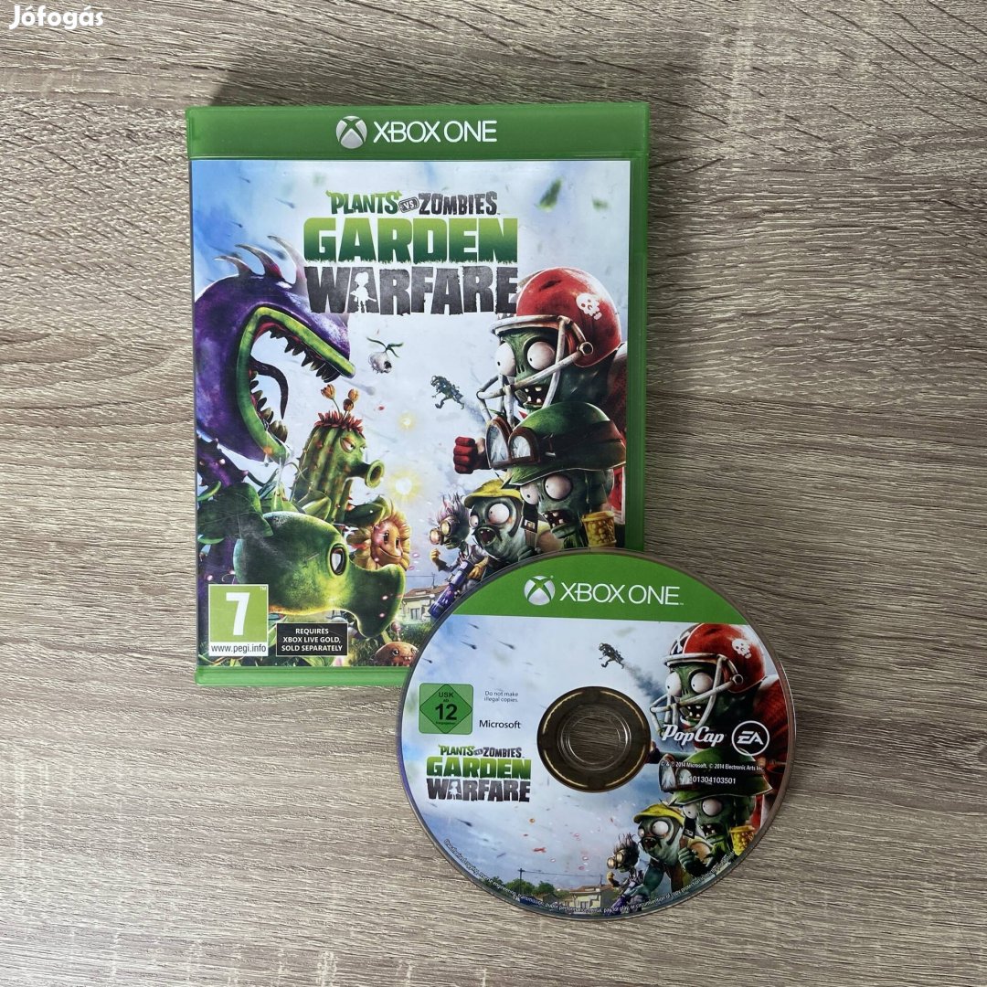 Plants vs Zombies konzol játék Xbox One játék dobozával