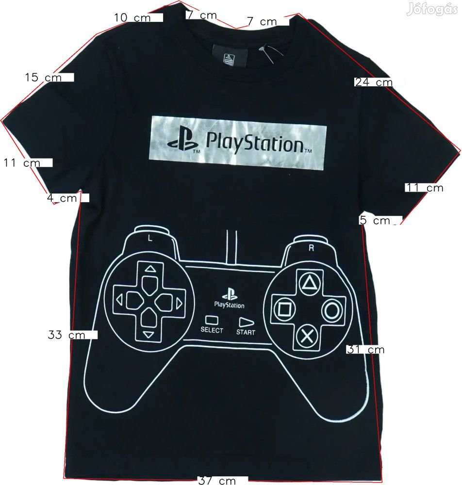 PlayStation Új (címkés) Fiú Póló (Méret: 128)